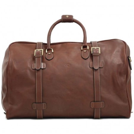 Sac de voyage en cuir KATANA marron | Grand bagage homme cuir véritable qualité luxe au meilleur prix