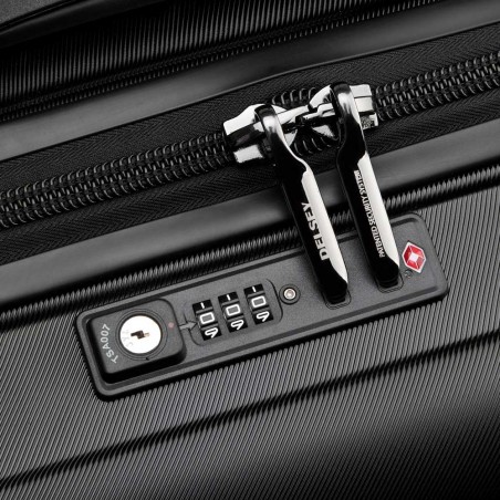 DELSEY valise trunk L 74cm "Shadow 5.0" noir | Bagage qualité forme malle qualité haut de gamme