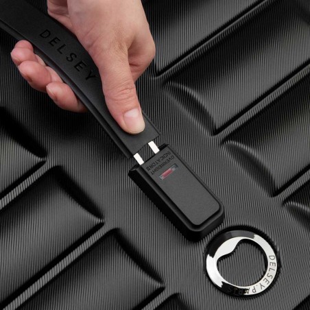 DELSEY valise trunk L 74cm "Shadow 5.0" noir | Bagage qualité forme malle qualité haut de gamme