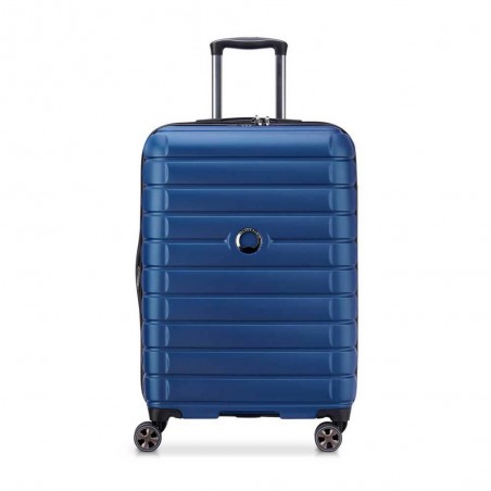 DELSEY valise soute 66cm "Shadow 5.0" bleu | Bagage taille moyenne extensible qualité haut de gamme