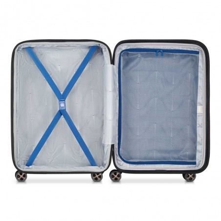 DELSEY valise soute 66cm "Shadow 5.0" bleu | Bagage taille moyenne extensible qualité haut de gamme