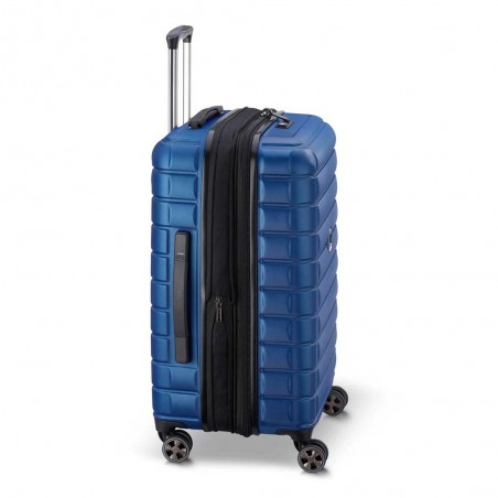 DELSEY valise soute 66cm "Shadow 5.0" bleu | Bagage taille moyenne extensible qualité haut de gamme