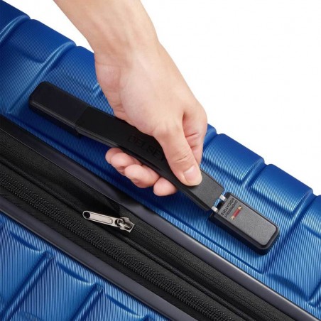 DELSEY valise soute 66cm "Shadow 5.0" bleu | Bagage taille moyenne extensible qualité haut de gamme