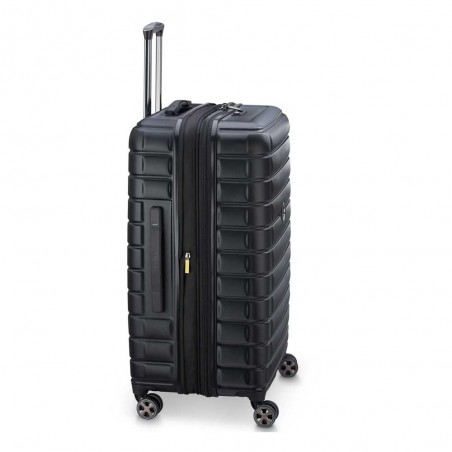 DELSEY valise soute 75cm "Shadow 5.0" noir | Bagage grande taille extensible haut de gamme