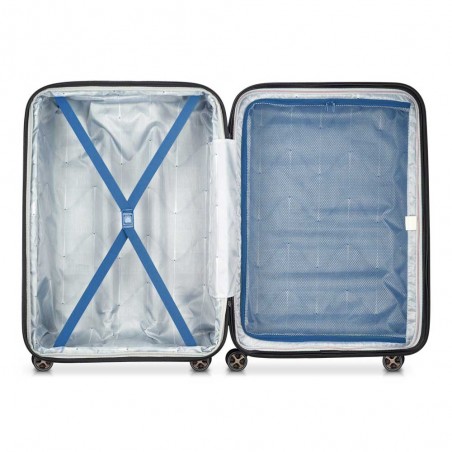 DELSEY valise soute 75cm "Shadow 5.0" bleu | Bagage grande taille extensible haut de gamme