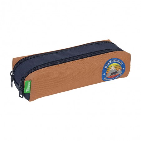 Tann's trousse double "Loan" marine | Fourreau scolaire garçon 2 compartiments dès le CP broderie aventure Tann's trousse double "Loan" marine | Fourreau scolaire garçon 2 compartiments dès le CP broderie aventure
