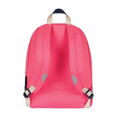 Sac à dos Tann's M "Enora" corail | Sac scolaire fille primaire original broderie pirate rose pas cher Sac à dos Tann's M "Enora" corail | Sac scolaire fille primaire original broderie pirate rose pas cher