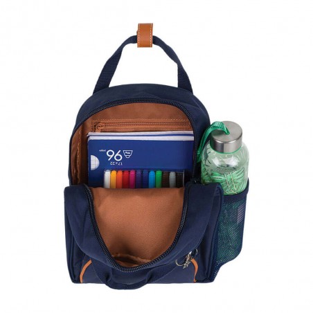 Sac à dos maternelle Tann's XS "Charlotte" marine/rouge | Petit sac scolaire fille pois coeurs Sac à dos maternelle Tann's XS "Charlotte" marine/rouge | Petit sac scolaire fille pois coeurs