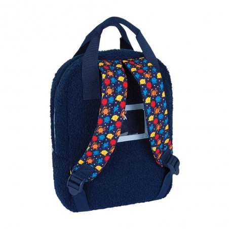 Sac à dos maternelle "Monsieur Heureux" OBERTHUR | Mini sac à dos garçon école crèche loisirs original Monsieur Madame