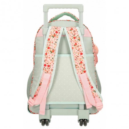 Sac à dos à roulettes Movom "Romantic Girl" | Sac à dos trolley fille scolaire original solide