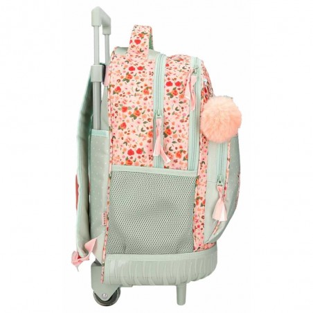 Sac à dos à roulettes Movom "Romantic Girl" | Sac à dos trolley fille scolaire original solide