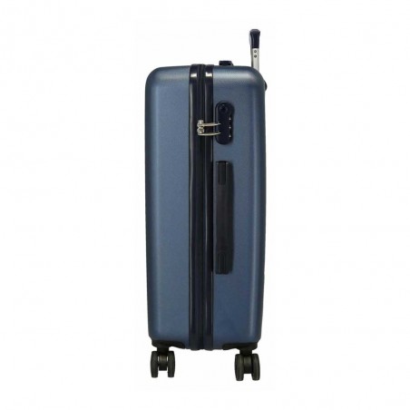 Valise soute M ENSO fille "Travel Time" | Bagage taille moyenne 65cm fille ado original new-york