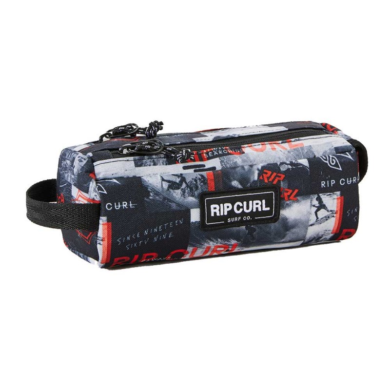 Trousse double garçon RIP CURL grey red