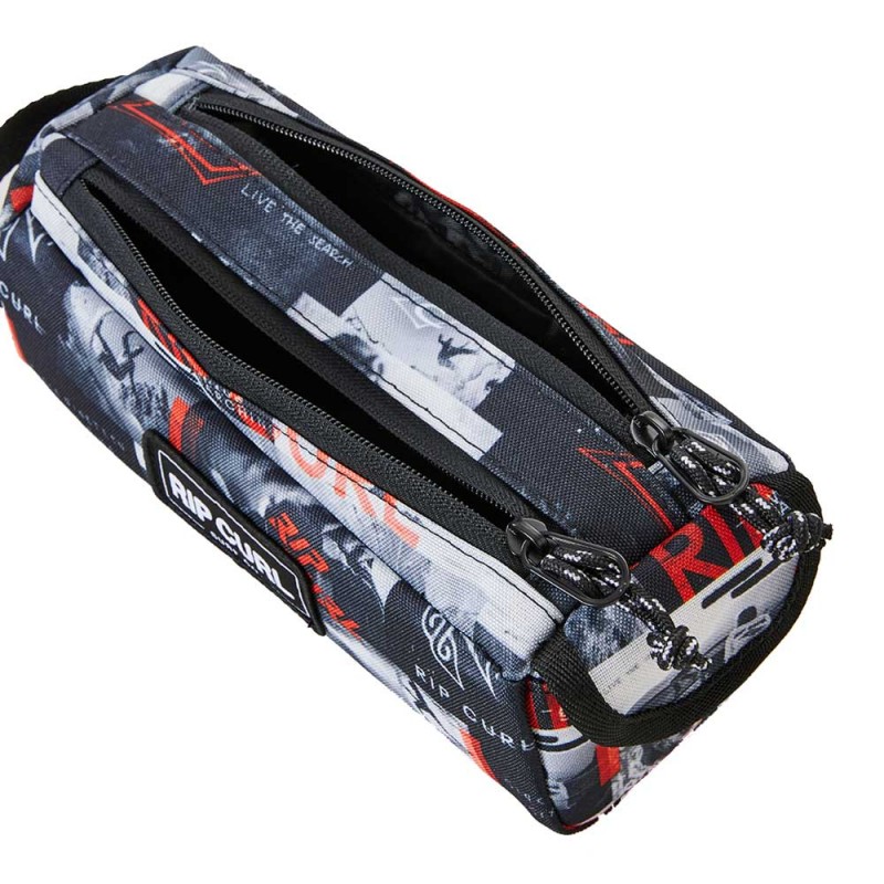 Trousse double garçon RIP CURL grey red 