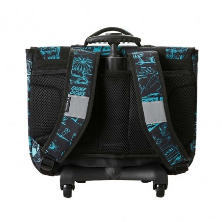 Cartable à roulettes garçon RIP CURL 38cm aqua | Sac scolaire trolley CP CE1 CE2