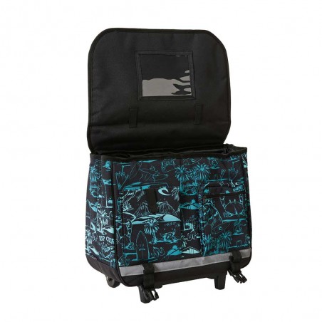 Cartable à roulettes garçon RIP CURL 38cm aqua | Sac scolaire trolley CP CE1 CE2