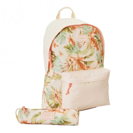 Sac à dos + trousse RIP CURL "Dome" Sunset wave | Sac à dos scolaire fille pas cher