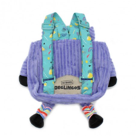 Sac à dos velours LES DÉGLINGOS "Kiprokos le zèbre" | Mini sac à dos maternelle fille original licorne Sac à dos velours LES DÉGLINGOS "Kiprokos le zèbre" | Mini sac à dos maternelle fille original licorne