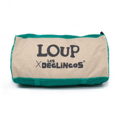 Sac week-end enfant LES DÉGLINGOS "Loup" | Bagage original Loup Auzou sac à langer