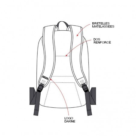 Sac à dos DAKINE "Class Backpack" 25L noir | Sac scolaire ado collège lycée original pas cher Sac à dos DAKINE "Class Backpack" 25L noir | Sac scolaire ado collège lycée original pas cher