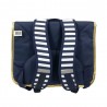 Cartable fille 38cm LES TROPEZIENNES CP CE1 CE2 broderie marine Cartable fille 38cm LES TROPEZIENNES CP CE1 CE2 broderie marine
