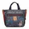 Sac à main anses courtes Anekke "Origami" | Sac femme porté main bandoulière original japon bleu marine Sac à main anses courtes Anekke "Origami" | Sac femme porté main bandoulière original japon bleu marine