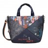 Sac à main anses courtes Anekke "Origami" | Sac femme porté main bandoulière original japon bleu marine Sac à main anses courtes Anekke "Origami" | Sac femme porté main bandoulière original japon bleu marine