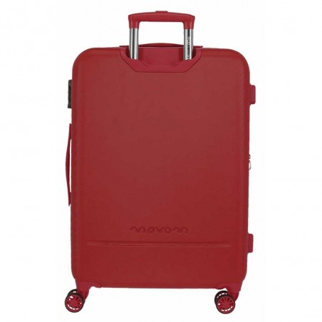 Valise extensible 78cm MOVOM "Galaxy 2.0" rouge | Bagage grande taille séjour 2 semaines solide garantie 3 ans