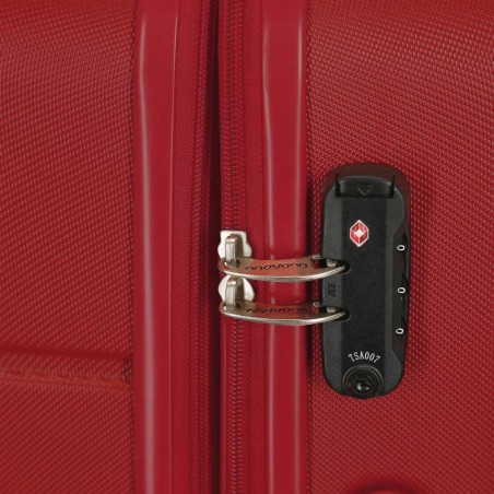 Valise extensible 78cm MOVOM "Galaxy 2.0" rouge | Bagage grande taille séjour 2 semaines solide garantie 3 ans