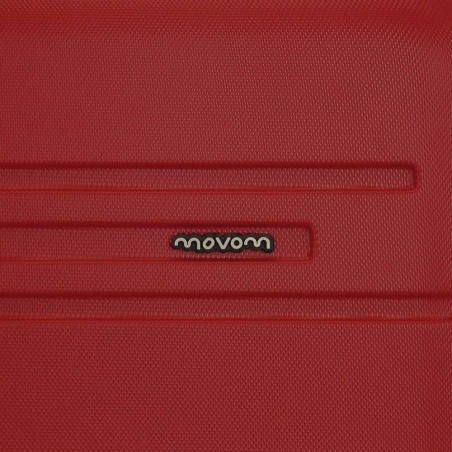 Valise extensible 78cm MOVOM "Galaxy 2.0" rouge | Bagage grande taille séjour 2 semaines solide garantie 3 ans