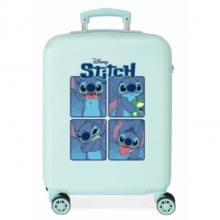 Valise cabine DISNEY Stitch "Adorable Moods" | Bagage petit format enfant ado original décor Lilo et Stitch
