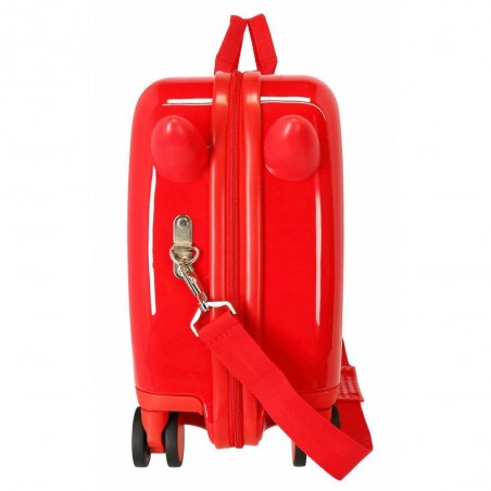 Valise trotteur Pat Patrouille "Forever fun" rouge | Bagage enfant ludique à chevaucher chiens dessin animé