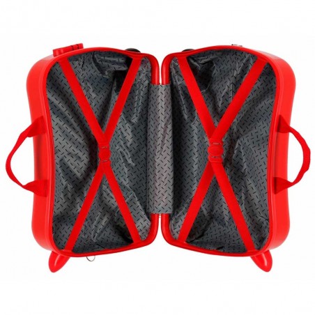 Valise trotteur Pat Patrouille "Forever fun" rouge | Bagage enfant ludique à chevaucher chiens dessin animé Valise trotteur Pat Patrouille "Forever fun" rouge | Bagage enfant ludique à chevaucher chiens dessin animé