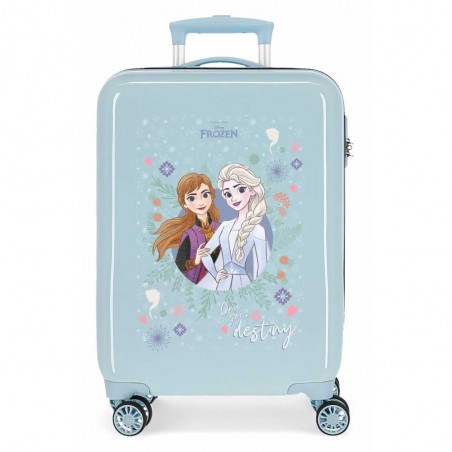 Valise cabine DISNEY La Reine des Neiges "Own your destiny" bleu ciel | Bagage petit format enfant fille princesses