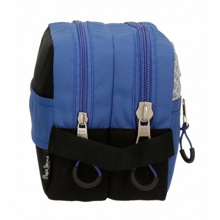 Trousse de toilette PEPE JEANS "Darren" bleu/gris | Nécessaire de voyage homme sport pas cher marque Trousse de toilette PEPE JEANS "Darren" bleu/gris | Nécessaire de voyage homme sport pas cher marque
