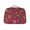 Vanity case "Coco" Joy Flowers marron chocolat | Grande trousse de toilette femme originale qualité couleur Vanity case "Coco" Joy Flowers marron chocolat | Grande trousse de toilette femme originale qualité couleur