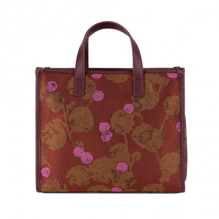 Sac à main OILILY "Honors" Jacquard décadent chocolate | Sac femme original cuir vegan qualité