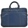 Sacoche PC 17" en cuir KATANA bleu marine | Porte ordinateur grand format Sacoche PC 17" en cuir KATANA bleu marine | Porte ordinateur grand format