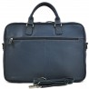 Sacoche PC 17" en cuir KATANA bleu marine | Porte ordinateur grand format Sacoche PC 17" en cuir KATANA bleu marine | Porte ordinateur grand format