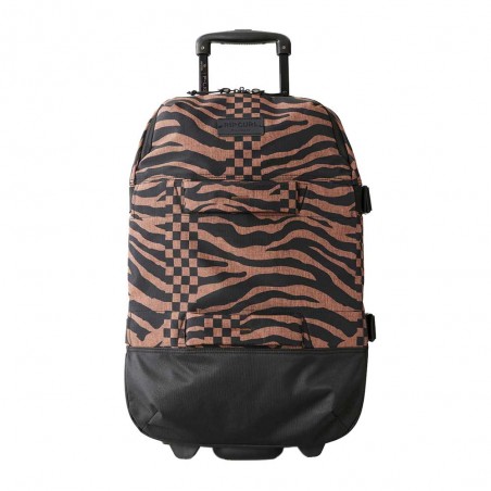 Sac de voyage trolley RIP CURL F-Light Transit 50L Sun Tribe | Bagage à roulettes femme grand volume poche PC intégrée vert