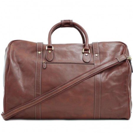 Sac de voyage en cuir KATANA marron | Grand bagage homme cuir véritable qualité luxe au meilleur prix