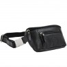 Sac ceinture en cuir de vachette Katana - Noir Sac ceinture en cuir de vachette Katana - Noir