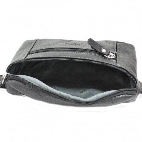 Sac ceinture en cuir de vachette Katana - Noir Sac ceinture en cuir de vachette Katana - Noir