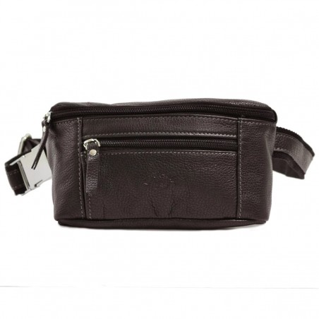 Sac ceinture en cuir de vachette Katana - Marron Sac ceinture en cuir de vachette Katana - Marron