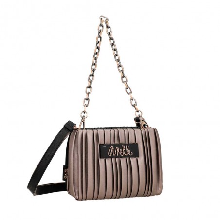 Anekke | Sac bandoulière forme pochette "Palette" noir | Sac femme porté épaule croisé original Japon