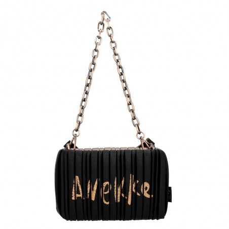 Anekke | Sac bandoulière forme pochette "Palette" noir | Sac femme porté épaule croisé original Japon