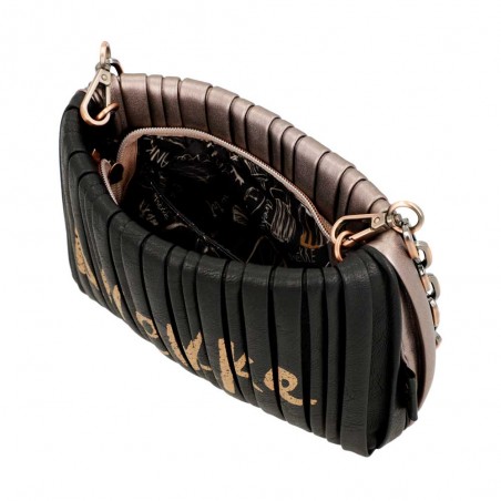 Anekke | Sac bandoulière forme pochette "Palette" noir | Sac femme porté épaule croisé original Japon Anekke | Sac bandoulière forme pochette "Palette" noir | Sac femme porté épaule croisé original Japon