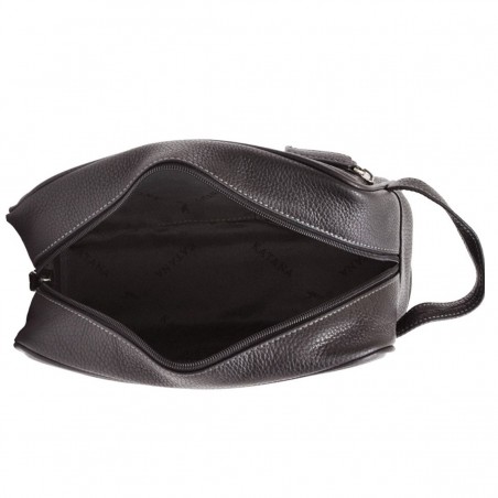Trousse de toilette en cuir Katana - Noir Trousse de toilette en cuir Katana - Noir