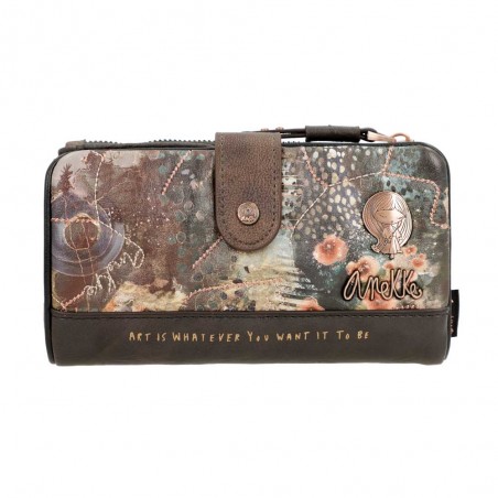 Anekke | Portefeuille tout-en-un souple "Padded" marron cuivré | Compagnon femme original pas cher Anekke | Portefeuille tout-en-un souple "Padded" marron cuivré | Compagnon femme original pas cher