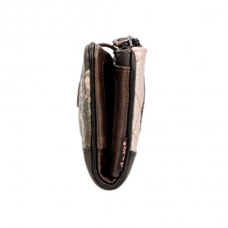 Anekke | Portefeuille tout-en-un souple "Padded" marron cuivré | Compagnon femme original pas cher Anekke | Portefeuille tout-en-un souple "Padded" marron cuivré | Compagnon femme original pas cher